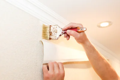 Pose de papier peint à Ségrie — revêtements muraux et toiles de verre